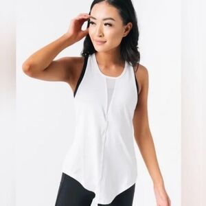 Zyia White Racerback Tank Top